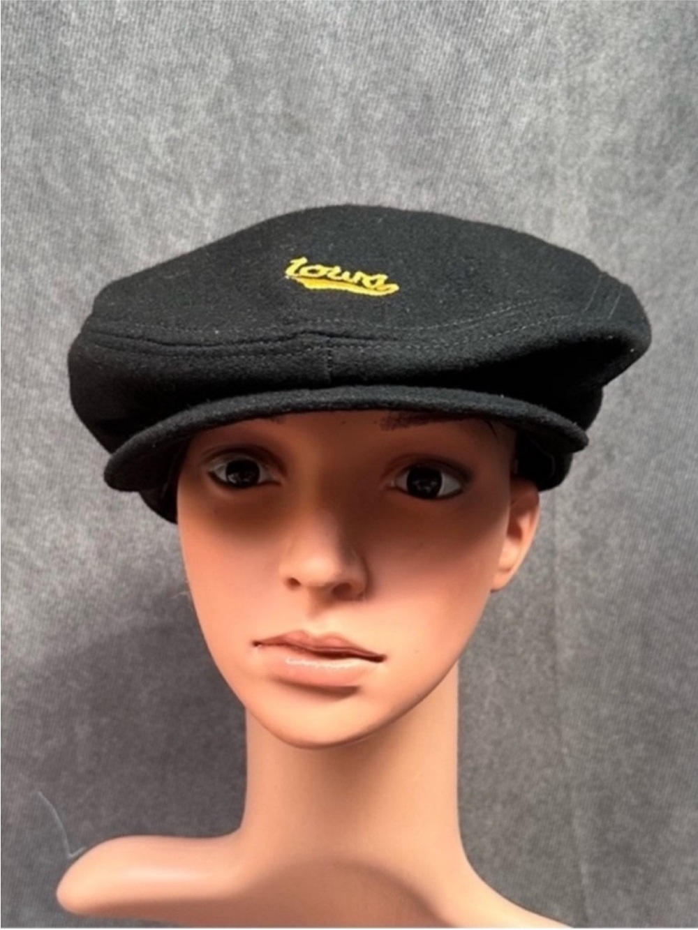 Vintage wool Iowa newsboy hat medium page boy cap